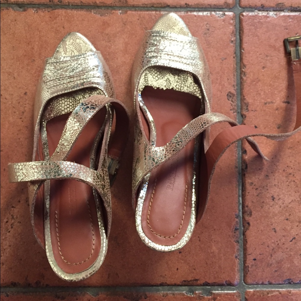 Rachel Comey gold sandals high heels